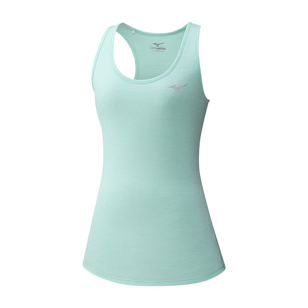 Womens Mizuno Impulse Core Running Tank Top Green Philippines (UGJFLE012)